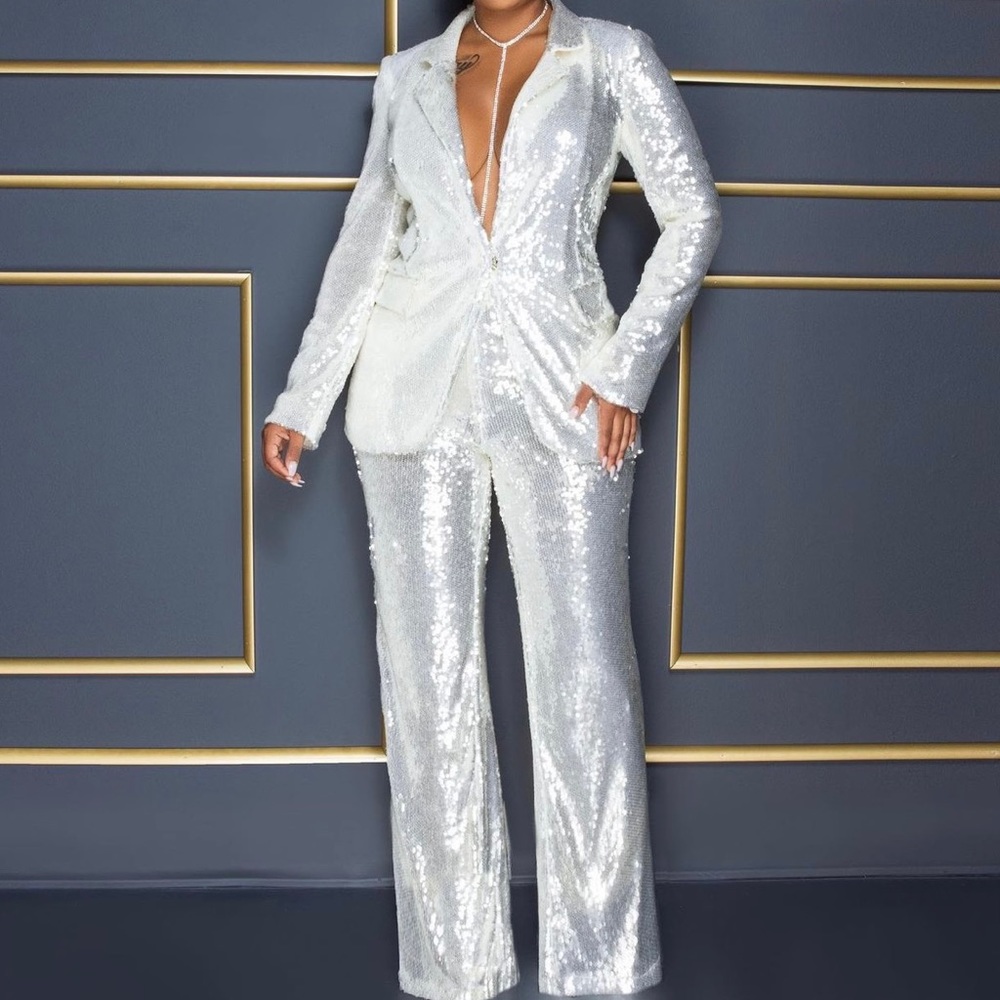 Two Piece Blazer and Pants Set